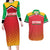 Custom Guyana Cricket Amazon Warriors Couples Matching Long Sleeve Bodycon Dress and Hawaiian Shirt All The Way Champions - Wonder Print Shop