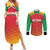 Custom Guyana Cricket Amazon Warriors Couples Matching Summer Maxi Dress and Long Sleeve Button Shirt All The Way Champions - Wonder Print Shop