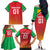 Custom Guyana Cricket Amazon Warriors Family Matching Off The Shoulder Long Sleeve Dress and Hawaiian Shirt All The Way Champions - Wonder Print Shop