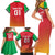 Custom Guyana Cricket Amazon Warriors Family Matching Short Sleeve Bodycon Dress and Hawaiian Shirt All The Way Champions - Wonder Print Shop