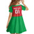 Custom Guyana Cricket Amazon Warriors Kid Short Sleeve Dress All The Way Champions - Wonder Print Shop