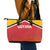 Guyana Cricket Amazon Warriors Leather Tote Bag All The Way Champions - Wonder Print Shop