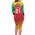 Custom Guyana Cricket Amazon Warriors Long Sleeve Bodycon Dress All The Way Champions - Wonder Print Shop