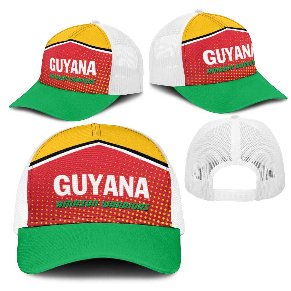 Guyana Cricket Amazon Warriors Mesh Trucker Cap All The Way Champions - Wonder Print Shop