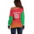 Custom Guyana Cricket Amazon Warriors Off Shoulder Sweater All The Way Champions