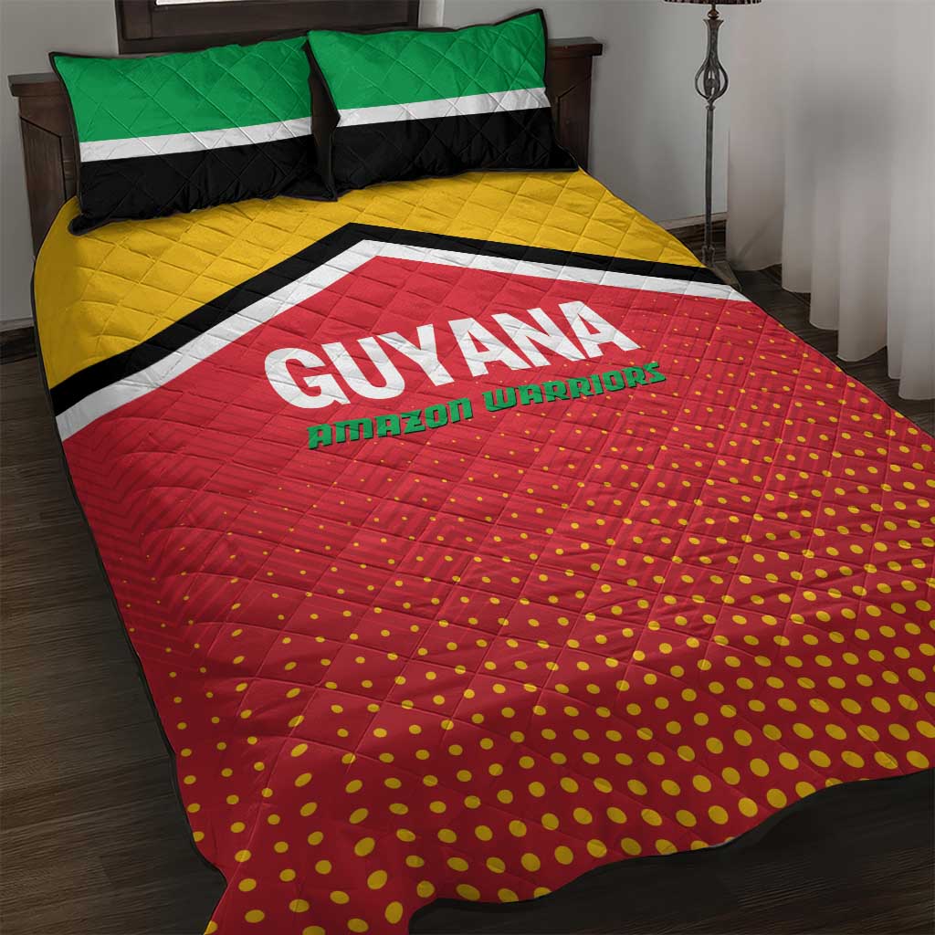 Guyana Cricket Amazon Warriors Quilt Bed Set All The Way Champions