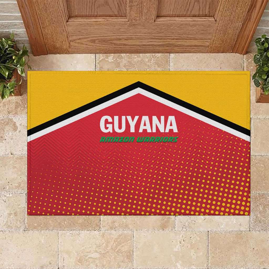 Guyana Cricket Amazon Warriors Rubber Doormat All The Way Champions