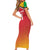 Custom Guyana Cricket Amazon Warriors Short Sleeve Bodycon Dress All The Way Champions - Wonder Print Shop