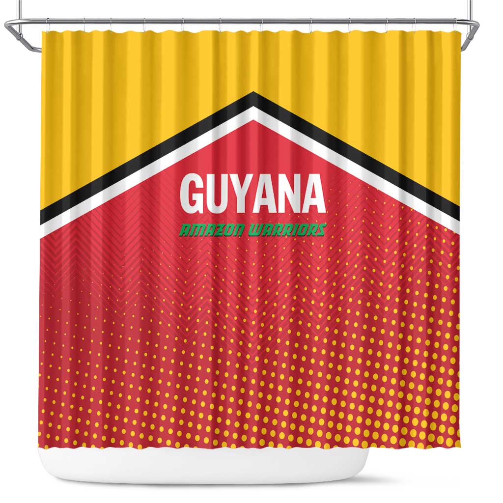 Guyana Cricket Amazon Warriors Shower Curtain All The Way Champions