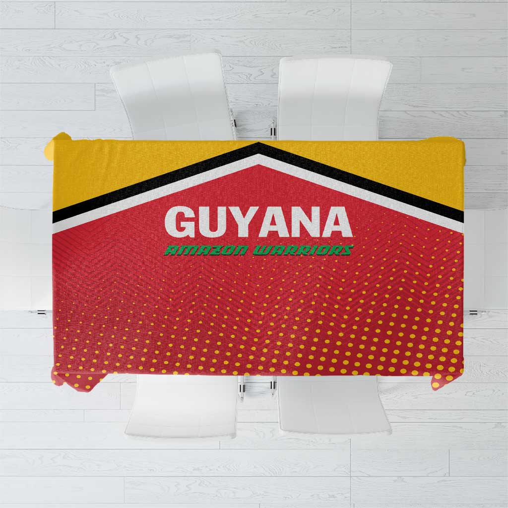 Guyana Cricket Amazon Warriors Tablecloth All The Way Champions