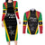 Custom Saint Kitts and Nevis Cricket Patriots Couples Matching Long Sleeve Bodycon Dress and Long Sleeve Button Shirt St Kitts Nevis in Our Blood - Wonder Print Shop