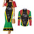 Custom Saint Kitts and Nevis Cricket Patriots Couples Matching Mermaid Dress and Long Sleeve Button Shirt St Kitts Nevis in Our Blood