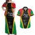 Custom Saint Kitts and Nevis Cricket Patriots Couples Matching Off Shoulder Maxi Dress and Hawaiian Shirt St Kitts Nevis in Our Blood - Wonder Print Shop