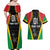 Custom Saint Kitts and Nevis Cricket Patriots Couples Matching Off Shoulder Maxi Dress and Hawaiian Shirt St Kitts Nevis in Our Blood - Wonder Print Shop