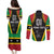 Custom Saint Kitts and Nevis Cricket Patriots Couples Matching Puletasi and Long Sleeve Button Shirt St Kitts Nevis in Our Blood - Wonder Print Shop