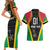 Custom Saint Kitts and Nevis Cricket Patriots Couples Matching Short Sleeve Bodycon Dress and Hawaiian Shirt St Kitts Nevis in Our Blood - Wonder Print Shop