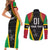 Custom Saint Kitts and Nevis Cricket Patriots Couples Matching Short Sleeve Bodycon Dress and Long Sleeve Button Shirt St Kitts Nevis in Our Blood - Wonder Print Shop