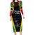 Custom Saint Kitts and Nevis Cricket Patriots Family Matching Long Sleeve Bodycon Dress and Hawaiian Shirt St Kitts Nevis in Our Blood - Wonder Print Shop