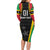 Custom Saint Kitts and Nevis Cricket Patriots Family Matching Long Sleeve Bodycon Dress and Hawaiian Shirt St Kitts Nevis in Our Blood - Wonder Print Shop