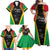 Custom Saint Kitts and Nevis Cricket Patriots Family Matching Off Shoulder Maxi Dress and Hawaiian Shirt St Kitts Nevis in Our Blood - Wonder Print Shop