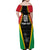 Custom Saint Kitts and Nevis Cricket Patriots Family Matching Off Shoulder Maxi Dress and Hawaiian Shirt St Kitts Nevis in Our Blood - Wonder Print Shop