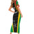 Custom Saint Kitts and Nevis Cricket Patriots Family Matching Short Sleeve Bodycon Dress and Hawaiian Shirt St Kitts Nevis in Our Blood - Wonder Print Shop