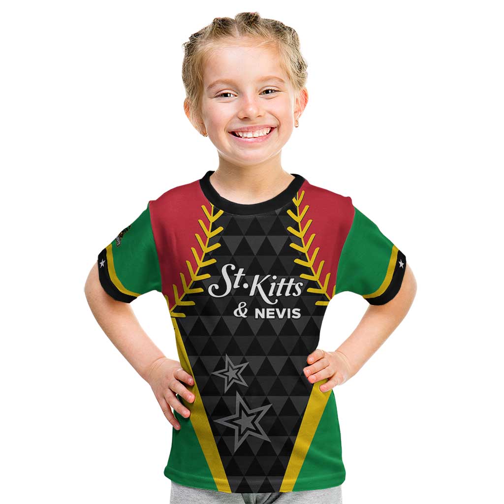 Custom Saint Kitts and Nevis Cricket Patriots Kid T Shirt St Kitts Nevis in Our Blood - Wonder Print Shop