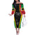 Custom Saint Kitts and Nevis Cricket Patriots Off The Shoulder Long Sleeve Dress St Kitts Nevis in Our Blood - Wonder Print Shop