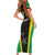 Custom Saint Kitts and Nevis Cricket Patriots Short Sleeve Bodycon Dress St Kitts Nevis in Our Blood - Wonder Print Shop