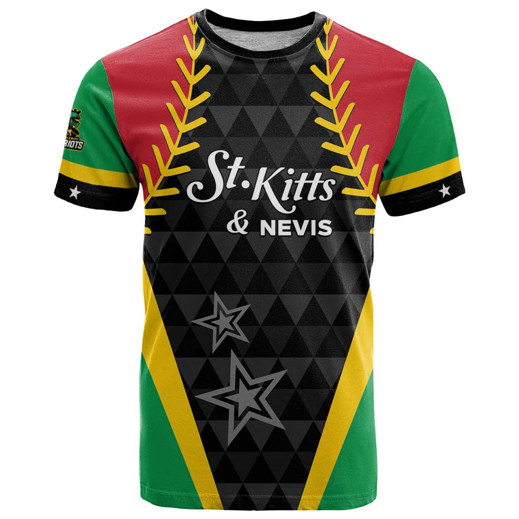 Custom Saint Kitts and Nevis Cricket Patriots T Shirt St Kitts Nevis in Our Blood - Wonder Print Shop