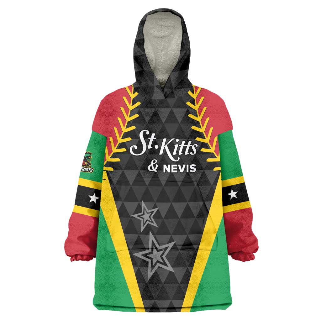 Custom Saint Kitts and Nevis Cricket Patriots Wearable Blanket Hoodie St Kitts Nevis in Our Blood