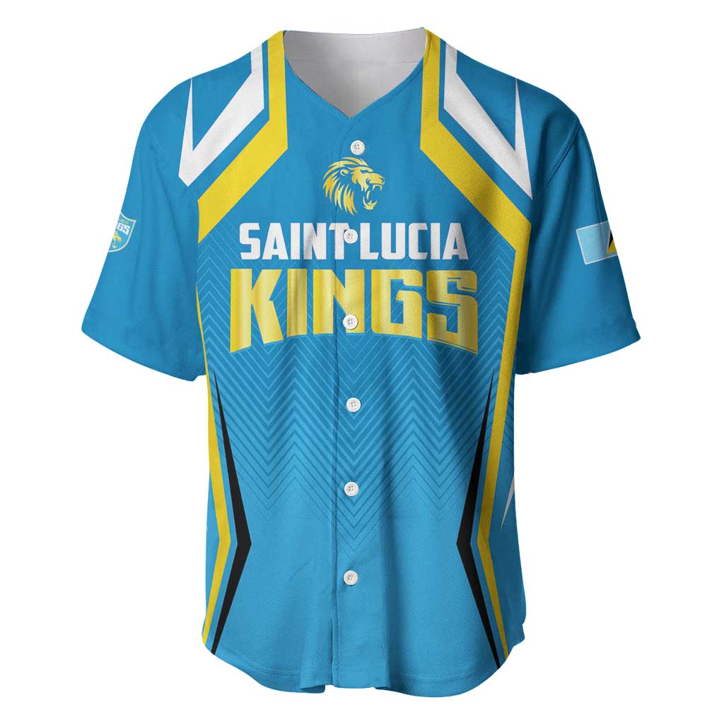 Custom Saint Lucia Cricket Baseball Jersey St Lucia Stars Champions 2024 - Wonder Print Shop