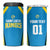 Custom Saint Lucia Cricket 4 in 1 Can Cooler Tumbler St Lucia Stars Champions 2024 - Wonder Print Shop