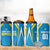 Custom Saint Lucia Cricket 4 in 1 Can Cooler Tumbler St Lucia Stars Champions 2024 - Wonder Print Shop