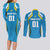 Custom Saint Lucia Cricket Couples Matching Long Sleeve Bodycon Dress and Long Sleeve Button Shirt St Lucia Stars Champions 2024 - Wonder Print Shop