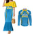 Custom Saint Lucia Cricket Couples Matching Mermaid Dress and Long Sleeve Button Shirt St Lucia Stars Champions 2024