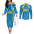 Custom Saint Lucia Cricket Couples Matching Off The Shoulder Long Sleeve Dress and Long Sleeve Button Shirt St Lucia Stars Champions 2024