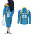 Custom Saint Lucia Cricket Couples Matching Off The Shoulder Long Sleeve Dress and Long Sleeve Button Shirt St Lucia Stars Champions 2024