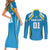 Custom Saint Lucia Cricket Couples Matching Short Sleeve Bodycon Dress and Long Sleeve Button Shirt St Lucia Stars Champions 2024 - Wonder Print Shop