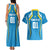 Custom Saint Lucia Cricket Couples Matching Tank Maxi Dress and Hawaiian Shirt St Lucia Stars Champions 2024 - Wonder Print Shop