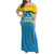 Custom Saint Lucia Cricket Family Matching Off Shoulder Maxi Dress and Hawaiian Shirt St Lucia Stars Champions 2024 - Wonder Print Shop