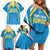 Custom Saint Lucia Cricket Family Matching Off Shoulder Short Dress and Hawaiian Shirt St Lucia Stars Champions 2024 - Wonder Print Shop