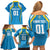 Custom Saint Lucia Cricket Family Matching Off Shoulder Short Dress and Hawaiian Shirt St Lucia Stars Champions 2024 - Wonder Print Shop