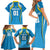 Custom Saint Lucia Cricket Family Matching Short Sleeve Bodycon Dress and Hawaiian Shirt St Lucia Stars Champions 2024 - Wonder Print Shop