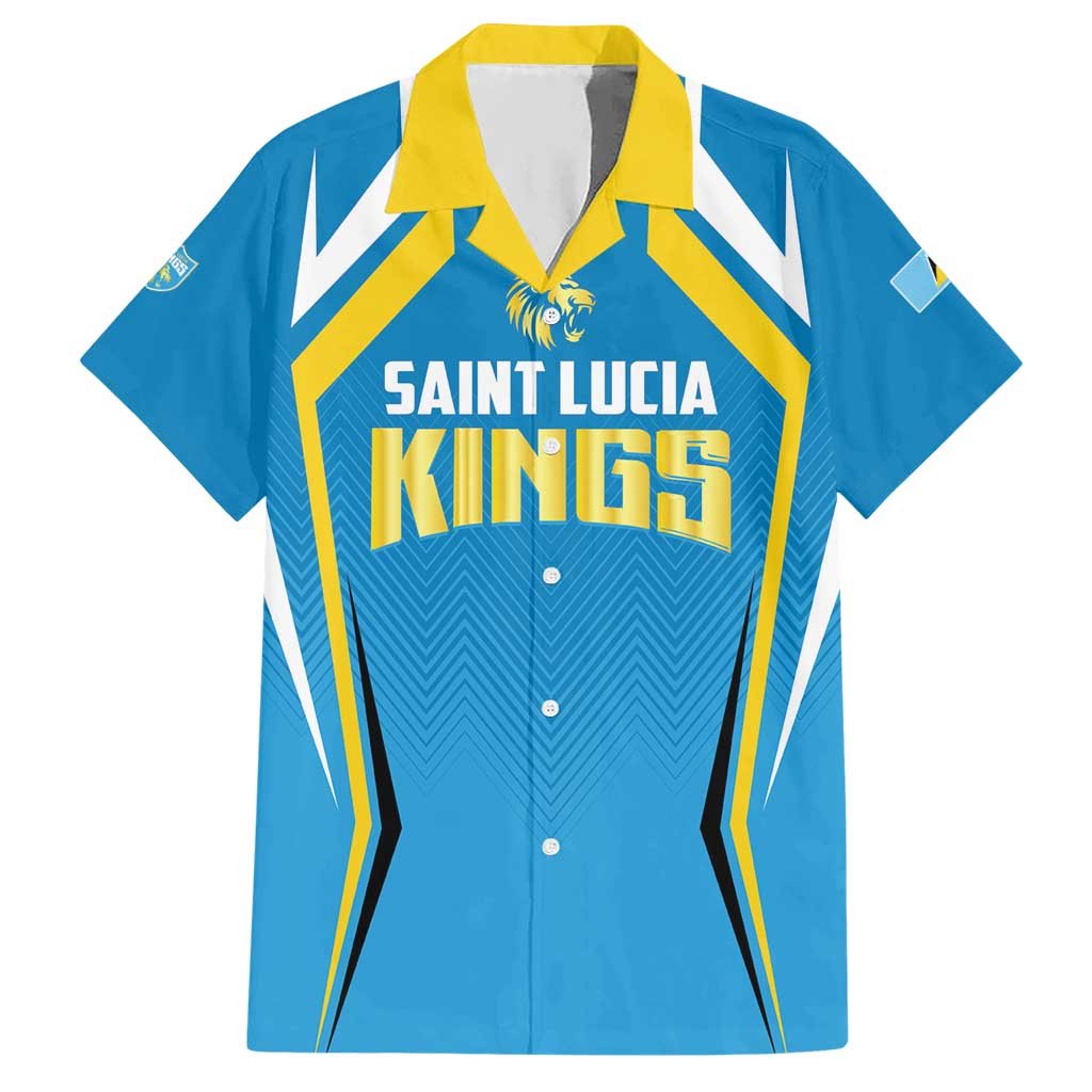 Custom Saint Lucia Cricket Hawaiian Shirt St Lucia Stars Champions 2024 - Wonder Print Shop