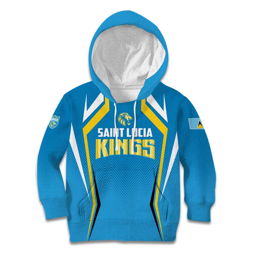 Custom Saint Lucia Cricket Kid Hoodie St Lucia Stars Champions 2024 - Wonder Print Shop