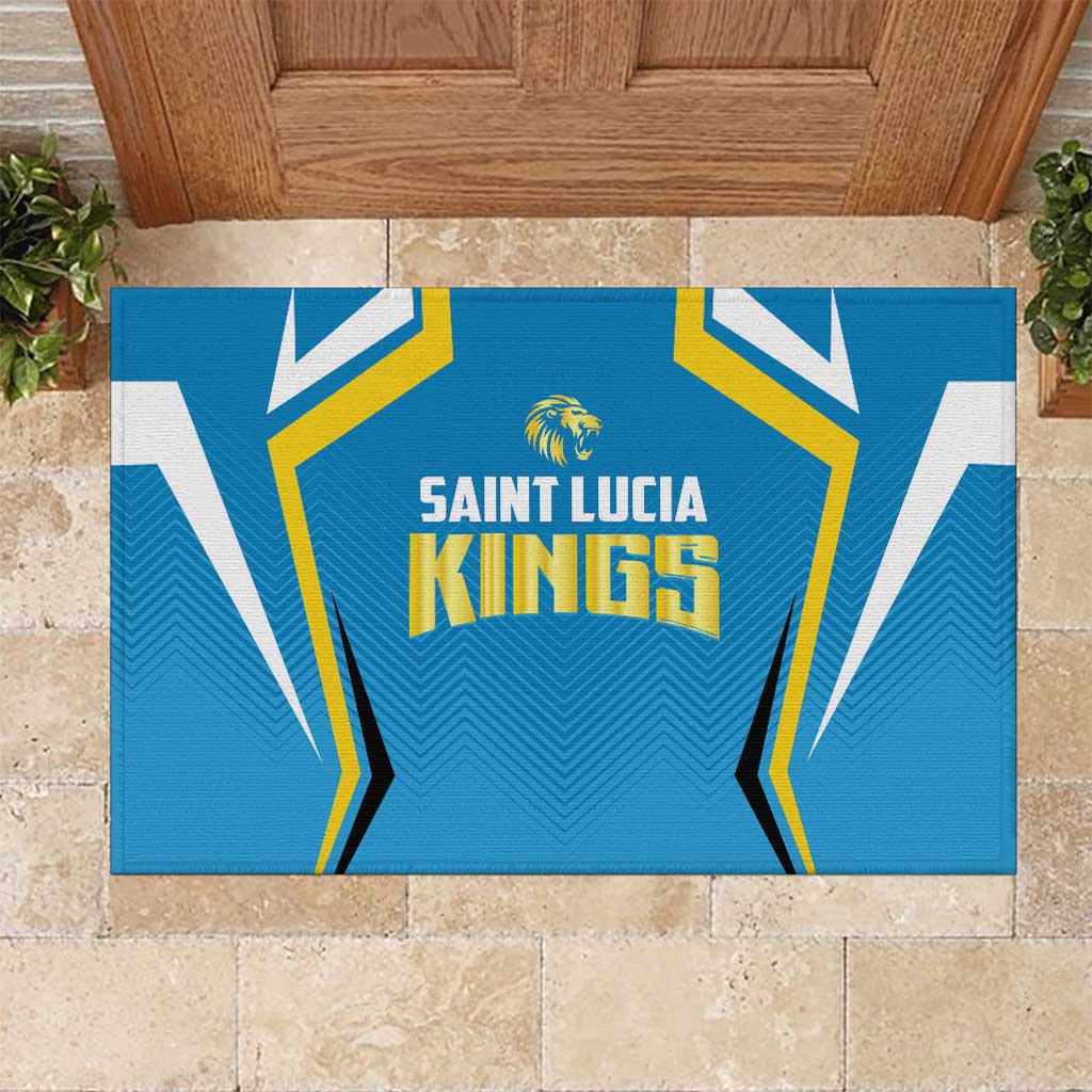 Saint Lucia Cricket Rubber Doormat St Lucia Stars Champions 2024 - Wonder Print Shop