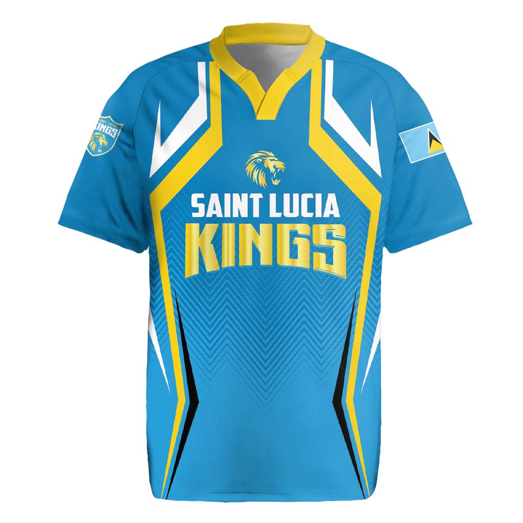 Custom Saint Lucia Cricket Rugby Jersey St Lucia Stars Champions 2024 - Wonder Print Shop