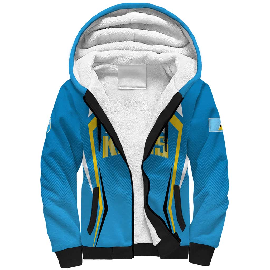 Custom Saint Lucia Cricket Sherpa Hoodie St Lucia Stars Champions 2024 - Wonder Print Shop