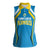 Custom Saint Lucia Cricket Women Sleeveless Polo Shirt St Lucia Stars Champions 2024 - Wonder Print Shop